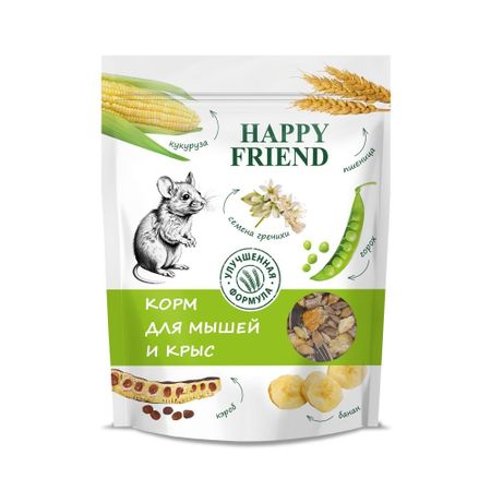 Корм для мышей и крыс Happy Friend 0,5 кг