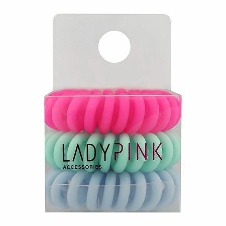 Набор резинок-пружинок Lady Pink Slinky box цветной 3 шт