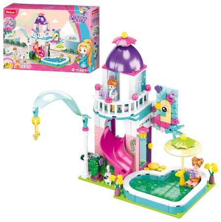 Конструктор Sluban домик с бассейном (60101002)