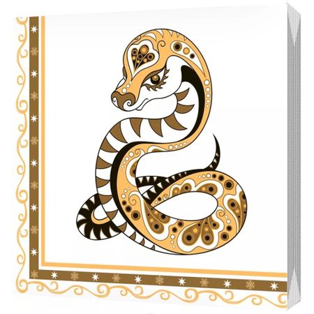 Салфетки Bulgaree green Символ года 2025 20 шт