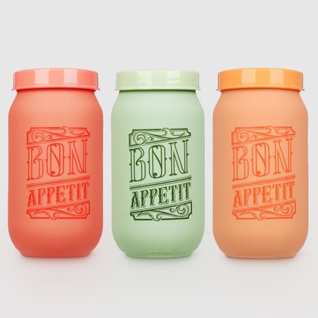 Ёмкость Herevin для сыпучих продуктов с крышкой 1 л в ассортименте