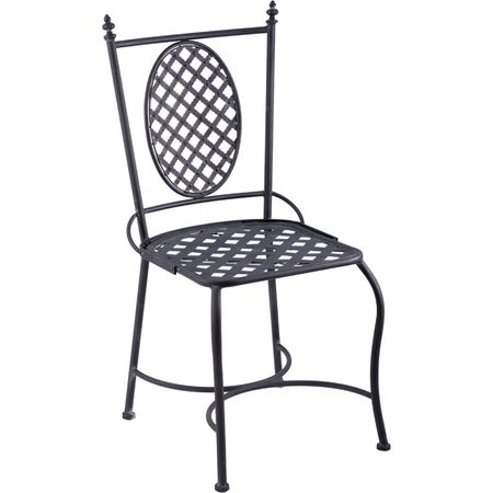 Стул Glasar кованый чёрный 44х50х95 см