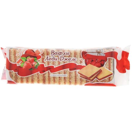 Вафли Конфэшн Леди джем со вкусом клубники 250 г клэр вирго жена хозяина гор чертополох для леди