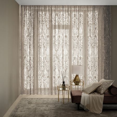 Тюль Togas деворе Джаллини коричневый 500x290 см 1 пр