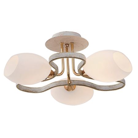 Люстра потолочная Citilux ОКТАВА Октава белый+золото 3 лампы (CL131133)