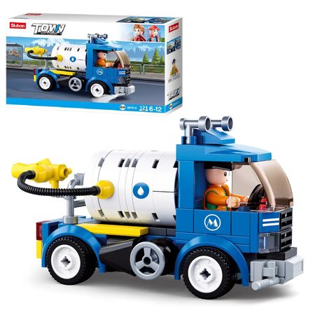 Конструктор Sluban поливочный водовоз (M38-B0781C) транспорт специального назначения