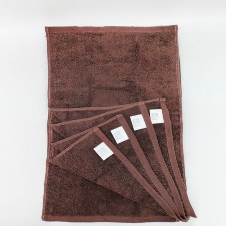 Набор махровых салфеток Sofi De Marko Дэйзи шоколадный 30х50 см 5 шт