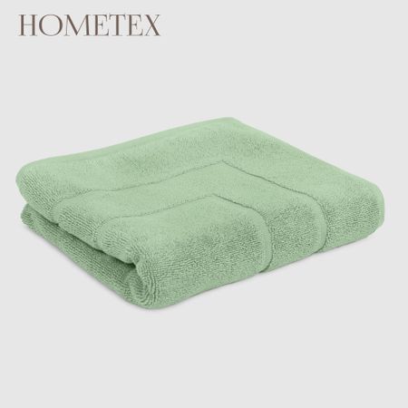 Полотенце махровое для ног Hometex Original зеленый 50x90 см