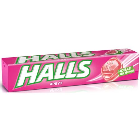 Карамель Halls леденцовая со вкусом арбуза, 25 г