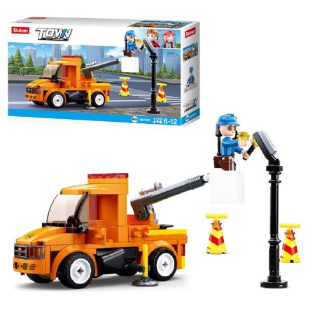 Конструктор Sluban ремонт электросети (M38-B0781D) транспорт специального назначения