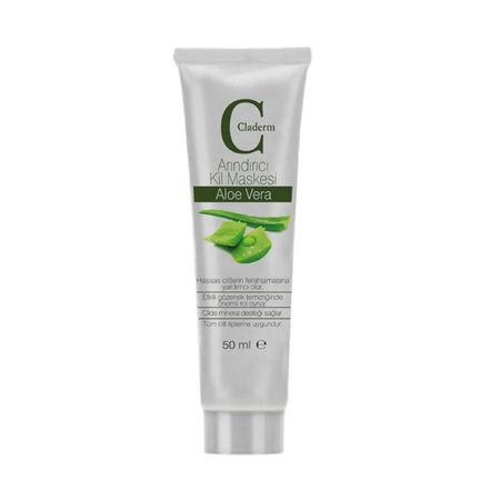 Глиняная маска для лица Claderm Aloe Vera / Алоэ Вера 50 мл