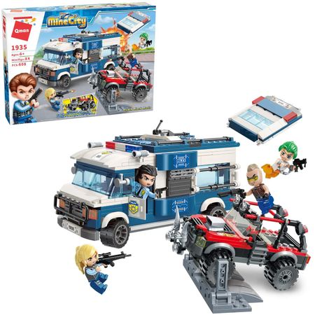 Конструктор Qman полицейский автозак (1935Q) полицейский гастроном и пьесы