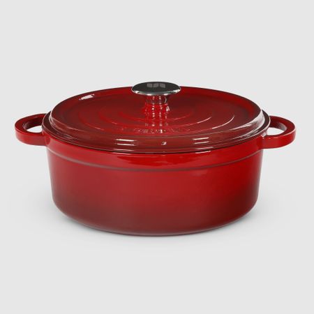 Кастрюля Surel красная 32 см