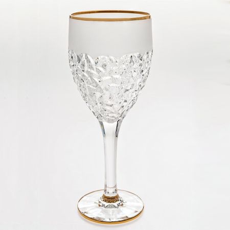 Набор бокалов для вина Bohemia Jihlava Nicolette золото, матовое напыление 270 мл 6 шт