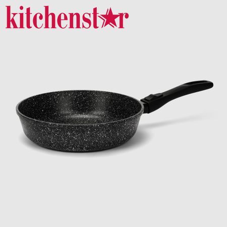 Сковорода Kitchenstar Granite глубокая со съемной ручкой 26 см
