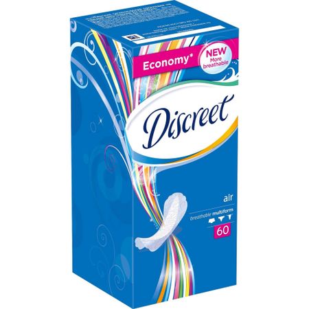 Женские ежедневные прокладки Discreet Multiform Air, 60 шт секреты лан прокладки ежедневные целебные травы 20