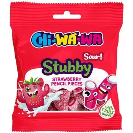 Мармелад Chi-wa-wa карандаш клубника кислый 60 г