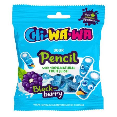 Мармелад Chi-wa-wa карандаш ежевика кислый 60 г