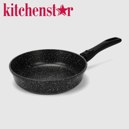 Сковорода Kitchenstar Granite глубокая со съемной ручкой 24 см