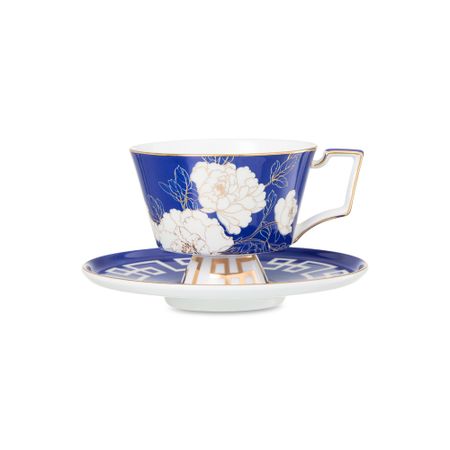 Чайная пара Decor de table Винтаж магнолия ультрамарин 240 мл