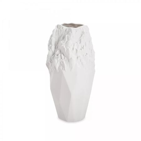 Ваза для цветов Home and Style Gloria белая матовая 25,5 см