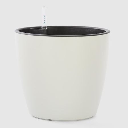 Кашпо с автополивом Greensun d22см aq2221 слоновая кость поддон пластиковый d23см слоновая кость