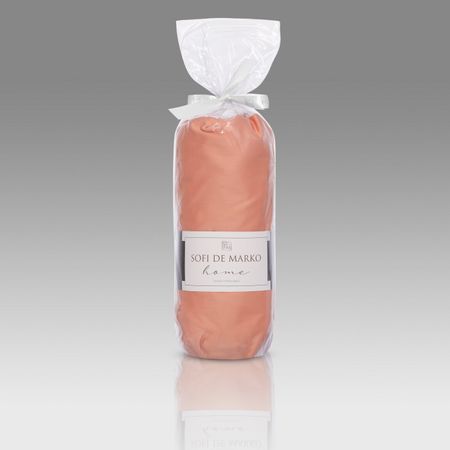 Простыня Sofi de Marko Мармис терракотовый 180х200х30 см