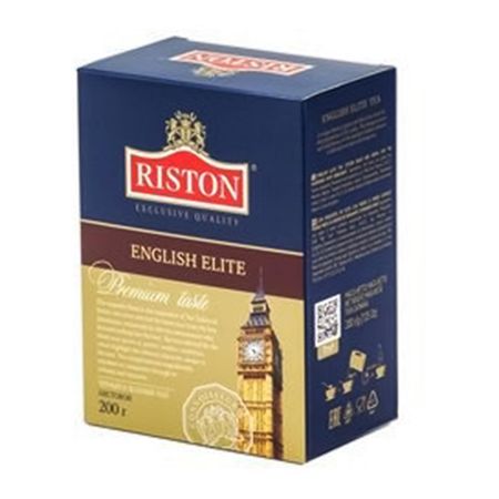 Чай Riston English elite tea смесь зеленого и черного 200 г временное тату черного а та004 j014 1 лист dea beauty упаковка