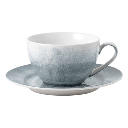 Пара чайная Lunasol Vulcano 220 мл серо-голубая