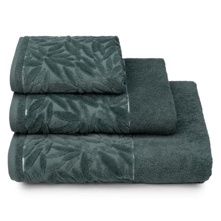 Полотенце Cleanelly Basic Delicate зелено-серый 50х90 см