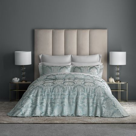 Покрывало Togas Дамиани бирюзовый 260x260 см, 50x70 см-2, 3 пр.