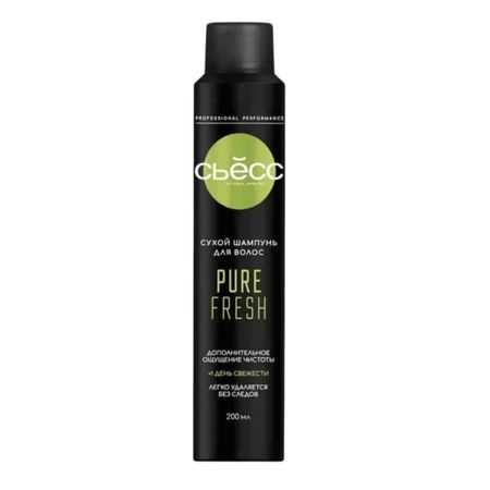 Сухой шампунь для волос Сьёсc Pure Fresh 200 мл