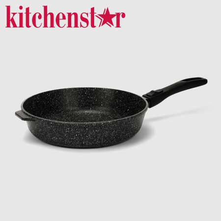 Сковорода Kitchenstar Granite глубокая со съемной ручкой 28 см