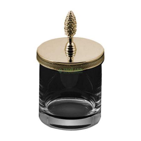 Косметическая емкость Cristal et bronze Ciselé Баночка с шишкой медальная брон (31522J)
