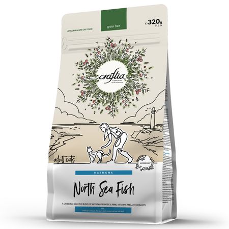 Сухой корм полнорационный для кошек Craftia Harmona из рыбы северного моря 320 г
