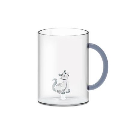 Кружка WD Lifestyle кошка с серой ручкой 420 мл