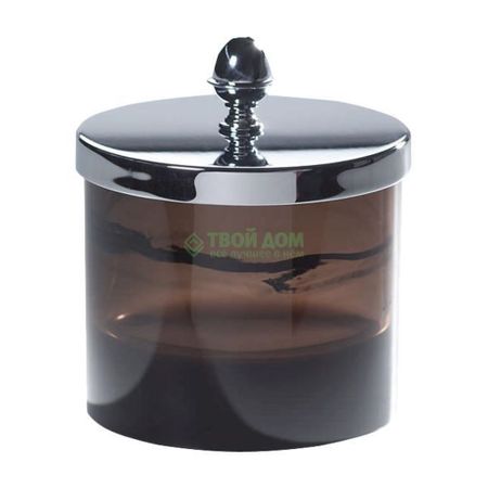 Косметическая емкость Cristal et bronze Obisdienne Баночка большая никель (36519R)
