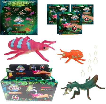 Фигурка ABtoys волшебный жук , меняет цвет в воде (PT-01827) в ассортименте