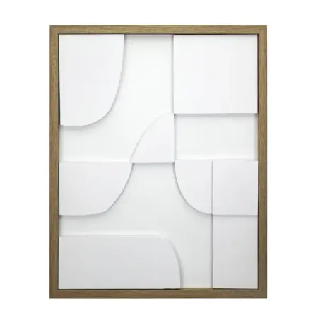 Декоративное панно Геометрия полистирол белый 40x50 см