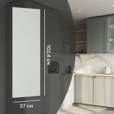 Фальшпанель для кухонного шкафа Кинель 37x102.4 см KONSENSA ДСП цвет серо-зеленый