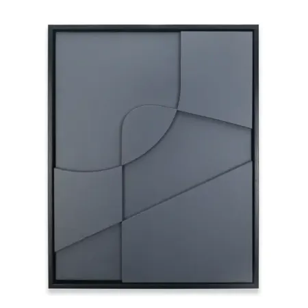 Декоративное панно Геометрия полистирол черный 40x50 см