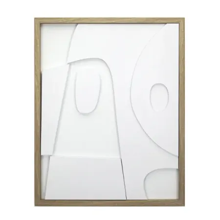 Декоративное панно Абстракция полистирол белый 40x50 см