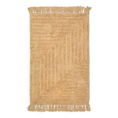 Коврик для ванной бежевый 80х50 см Zenfort Зигзаг (107274)