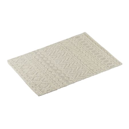 Коврик для ванной бежевый 90х60 см Zenfort Лонж Шегги (107273)
