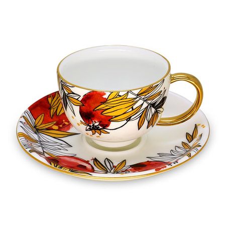 Пара чайная Empire Гранатовый сад 100 мл