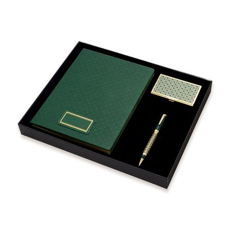 Набор подарочный Empire Орнаментальный зеленый записная книжка а6 32л кл розово зеленый мрамор тонир внутр блок сшивка