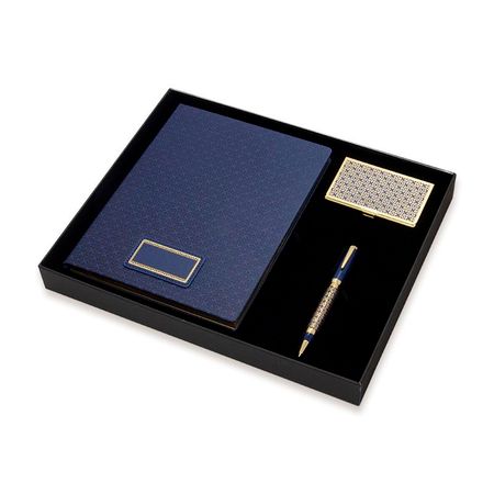 Набор подарочный Empire Орнаментальный голубой записная книжка а6 40л аниме голубой инт переплет диз блок софт тач офсет