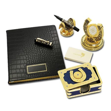 Набор подарочный Empire Орлан кейс черный записная книжка juicy style