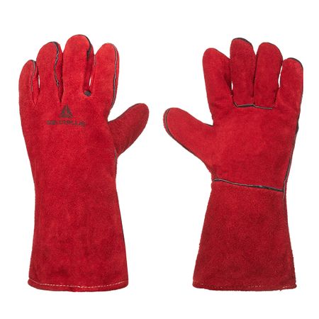 Краги кожаные для сварщика Delta Plus бордовые 10 (XL)