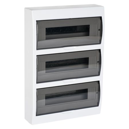 Щит распределительный навесной EKF PROxima ЩРН-П-45 пластиковый IP41 470х325х100 мм 45 модулей белый пластиковый ланч бокс